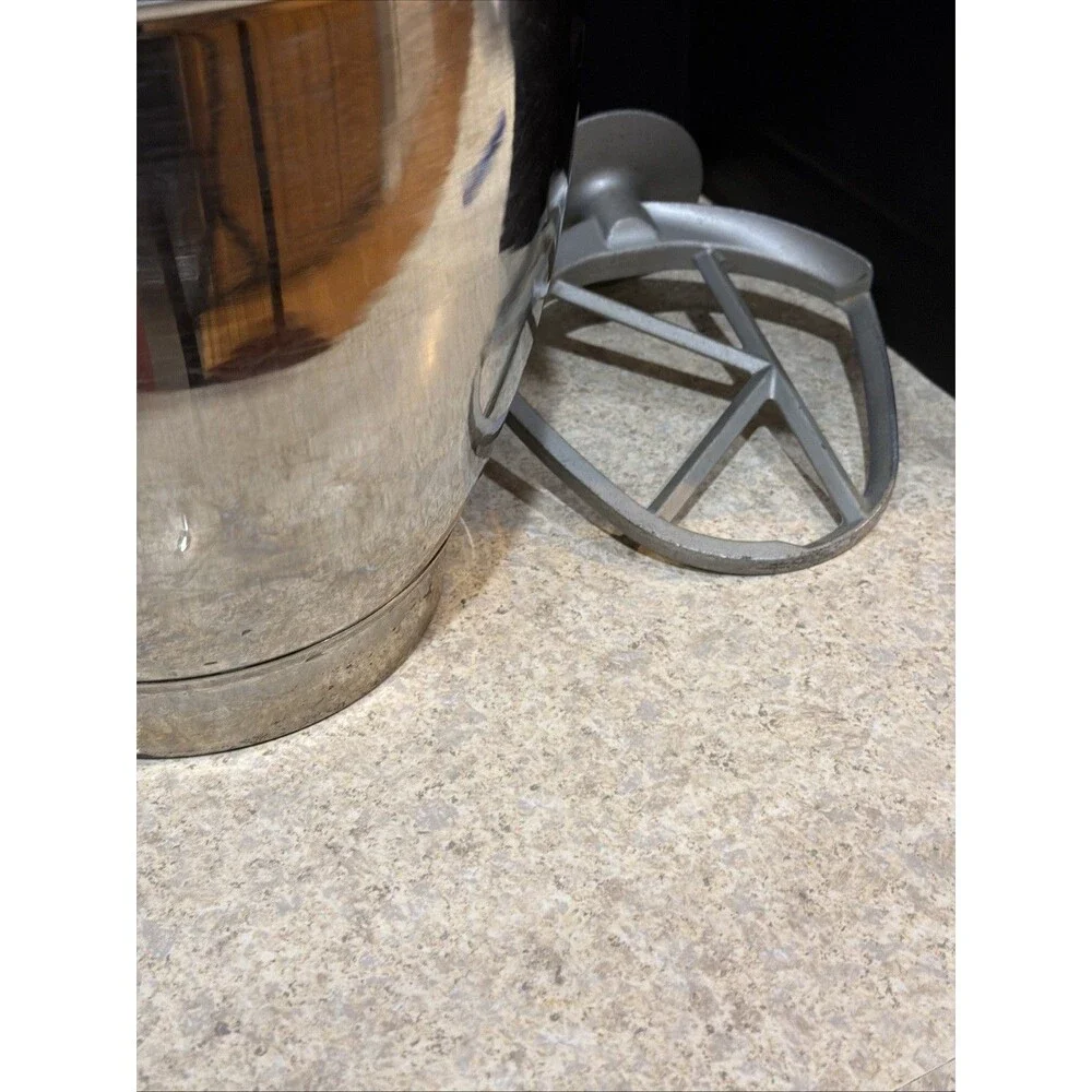 Kenwood Chef Stainless Steel Mixer Bowl PT 15000 Made in England + 3 attachments